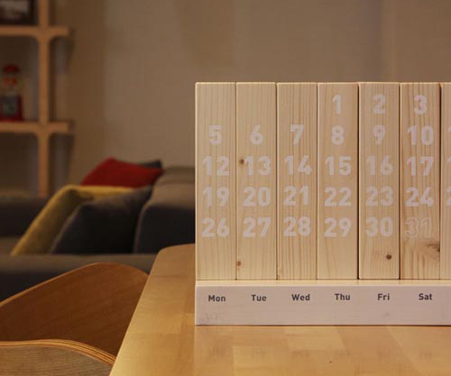 木塊臺(tái)歷設(shè)計(jì) 3