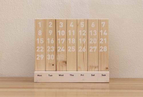 木塊臺(tái)歷設(shè)計(jì) 1