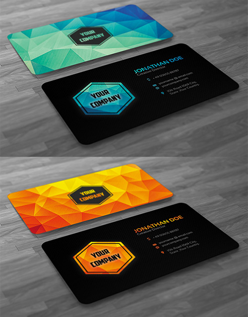 27款低多邊形(Low Poly)風(fēng)格名片設(shè)計(jì)欣賞