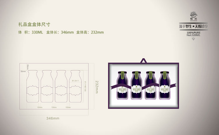 莓氏野生藍(lán)莓果汁飲品